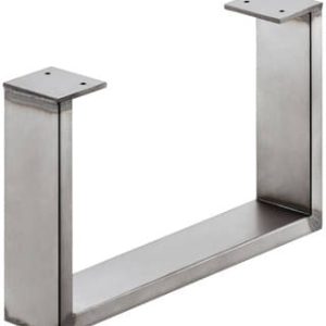 Häfele Möbelkufe zum Anschrauben Möbelgestell Kufe 200 kg Tragkraft, 80×20 mm – Rohstahl lackiert