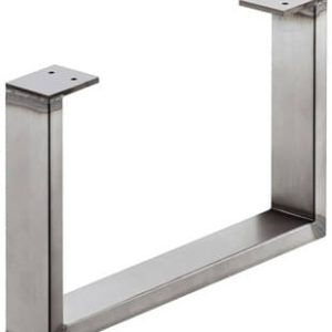 Häfele Möbelkufe zum Anschrauben Möbelgestell Kufe 200 kg Tragkraft, 60×20 mm – Rohstahl lackiert