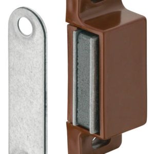 Häfele Magnetschnapper H6006 Haftkraft 3–4 oder 4-5 kg zum Schrauben eckig, braun / 3-4 kg