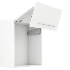 Häfele Hochfaltbeschlag FREE FOLD für Korpushöhe, Weiß – G4fo / 710 – 790 mm / 5,2 – 10,3 kg