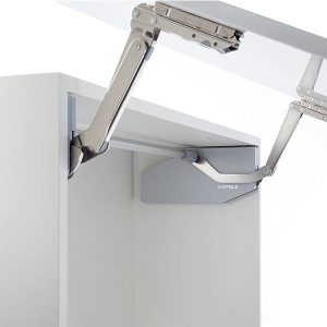 Häfele Hochschwenkbeschlag FREE SWING für Korpushöhe 670-800 mm, 5,3 – 11,3 kg – S6sw – grau