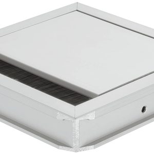 Häfele Kabeldurchlass quadratisch oder rechteckig  Modell H9007 Aluminium, 120 mm, 120 mm, 112 mm, 112 mm