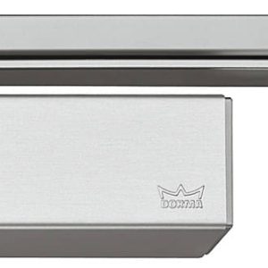 Dorma Türschließer Set TS 92 Basic Contur Design mit Gleitschiene, Silberfarben