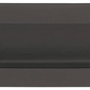 Häfele Muschelgriff SIGHA aus Edelstahl zum Kleben, Graphitschwarz RAL 9011