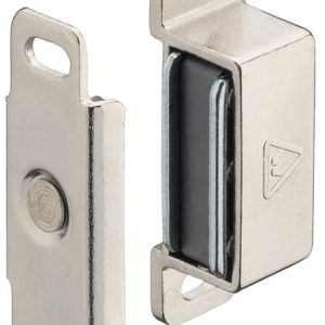 Häfele Magnetschnapper H6012 Haftkraft 4 kg zum Schrauben eckig, Vernickelt