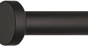Häfele Garderobenhaken H3827 Aluminium schwarz Mantelhaken, Tiefe 58 mm