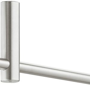 Häfele Garderobenbügel H3870 Edelstahl Garderobe zum Schrauben unter Fachboden, Länge 400 mm