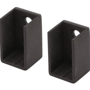 Häfele Schrankrohrlager ALPINE STYLE aus Stahl schwarz antik 25 x 15 mm