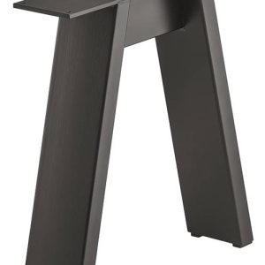Häfele Bankgestell zum Anschrauben Kufe Tragkraft 200 kg Form A, Tiefschwarz RAL 9005