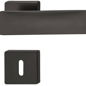 Häfele Türdrücker-Garnitur LDH 3225 Türgriff Klasse 3 schwarz matt, BB – Buntbart