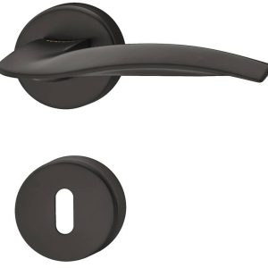 Häfele Türdrücker-Garnitur LDH 3320 Türgriff schwarz matt, BB – Buntbart