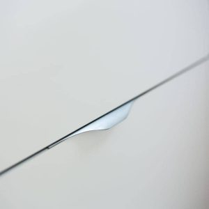 Viefe Griffleiste NOMA aus Aluminium, Silber matt – 256 mm