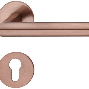 Häfele Türdrücker-Garnitur LDH 2171 Bronze matt, PZ – Profilzylinder