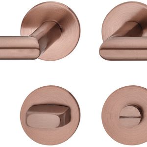 Häfele Türdrücker-Garnitur LDH 2171 Bronze matt, WC – Badezimmer