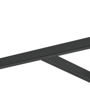 Häfele Garderobe GENF aus Stahl schwarz zum Schrauben