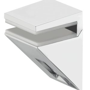 Häfele Klemmtablarträger SOLAR aus Metall für Glastablare 5 – 10 mm