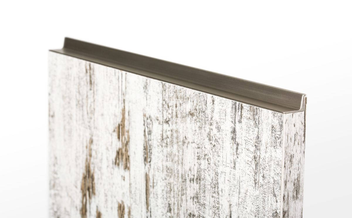 Viefe Griffprofil GRADA aus Aluminium, Edelstahl-Optik - 597 mm
