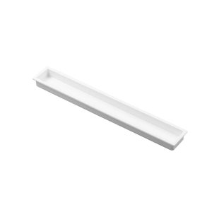 Viefe Muschelgriff CUBIC aus Metall zum Kleben 23 x 160 mm, Weiß matt