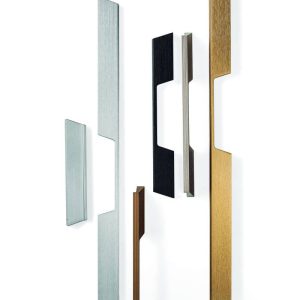 Viefe Griffleiste RAIL aus Aluminium, Messing dunkel gebürstet – 192 & 1120 mm – links