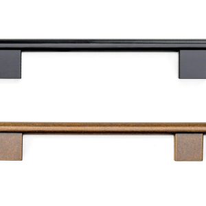 Viefe Möbelgriff PRISMA aus Metall, BA 192 mm, Schwarz matt