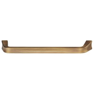 Häfele Möbelgriff H10287 aus Metall vermessingt antik gebürstet, BA 160 mm