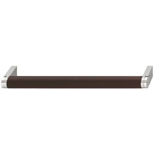 Häfele Möbelgriff H1099 Sockelgriff Edelstahl – Leder , 192 mm