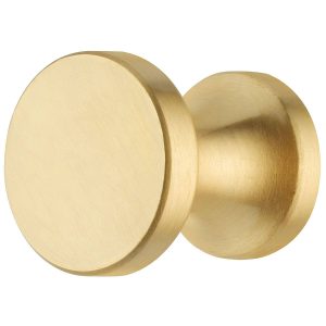 Häfele Möbelknopf H2017 rund 25×25 mm, Messing gebürstet