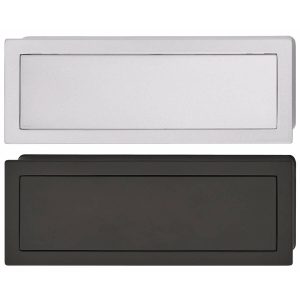 Häfele Muschelgriff FLAP aus Metall mit Klappe, Silber matt