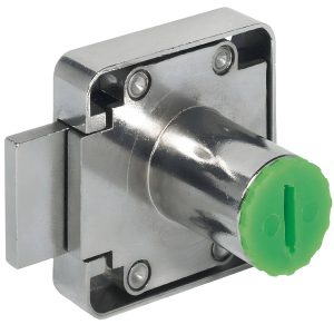 Häfele Aufschraub-Riegelschloss H6154 Symo Dornmaß 22 mm Riegelweg 24 mm, 22 mm – Links