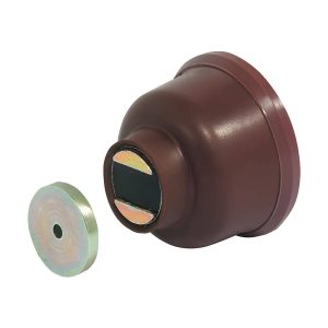 Häfele Türfeststeller magnetisch für Wandmontage, 20 kg – braun