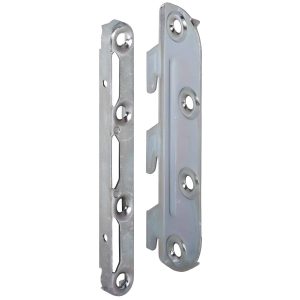 Häfele Bettverbinder mit gekröpftem Haken- und Schließteil Höhe 130 mm