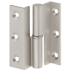 Häfele Aufschraubband H1969 aus Messing Kröpfung D 7,5 mm, vernickelt – Rechts – 50 mm