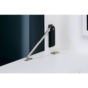 Häfele Bremsklappenhalter H3918 für Klappen aus Holz mit Öffnungsbegrenzung und Schließautomatik, 10,8 – 15,7 Nm – Rechts