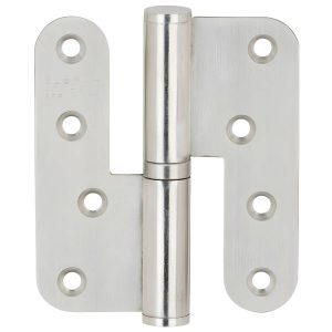 Häfele Aufschraubband aus Edelstahl für ungefälzte Türen, 100 mm Tragkraft 68 kg, DIN rechts