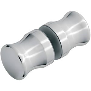 Aquasys Türknopfpaar VITA-A für Duschkabinen messing verchromt poliert