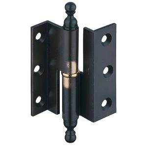 Häfele Aufschraubband H1972 aus Messing mit Zierkopf Kröpfung D 7,5 mm, Messing poliert – Links – 50 mm