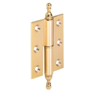 Häfele Aufschraubband H1971 aus Messing mit Zierkopf Kröpfung A gerade, Links – 50 mm