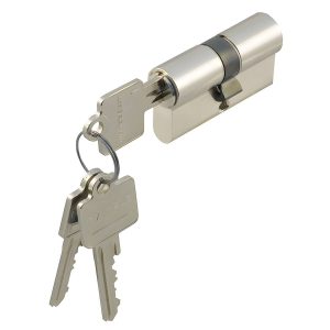 Häfele Doppelzylinder PREMIUM aus Messing mit Gefahrenfunktion Normalprofil, 31 / 45 mm – verschiedenschließend