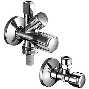 Häfele Armaturenanschluss-Set Messing verchromt 1/2"