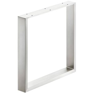 Häfele Bankkufe zum Anschrauben Bankgestell Kufe 200 kg Tragkraft, 60×20 mm – Edelstahl poliert