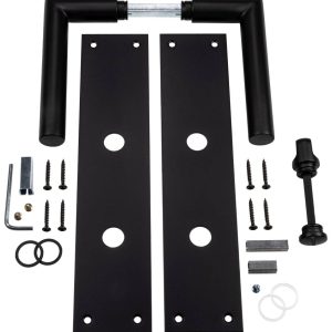 Fimet Renovierungsbeschlag ORLANDO aus Edelstahl schwarz, WC – Badezimmer
