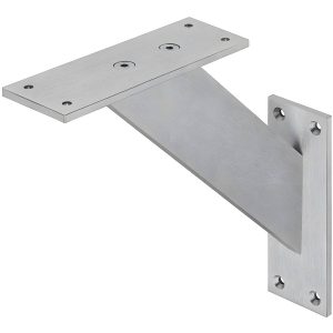 Häfele Barkonsole POWER aus Aluminium, schräg Tragkraft 50 kg, Edelstahl-Optik