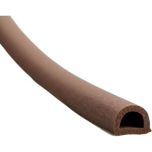 Ellen Dichtungsband ELLENFLEX aus Gummi selbstklebend für Türen und Fenster 7,5 Meter, braun 4 – 6 mm Spaltmaß