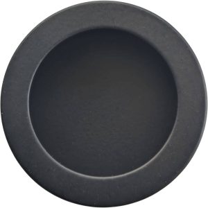 Mital Muschelgriff MA35 aus Metall, Ø 40 mm, Schwarz matt