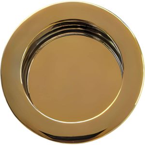 Mital Muschelgriff MA35 aus Metall, Ø 40 mm, Gold glänzend
