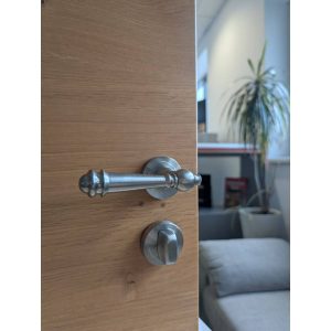 Hermat Türdrücker CASTLE aus Edelstahl, WC – Badezimmer Edelstahl matt