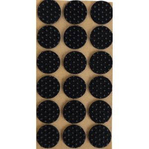 Folmag 18 Stk. Anti-Rutsch Filzgleiter Rund Ø 25 mm Schwarz
