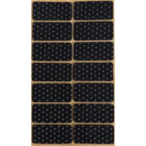 Folmag 14 Stk. Anti-Rutsch Filzgleiter Rechteck 20×44 mm Schwarz