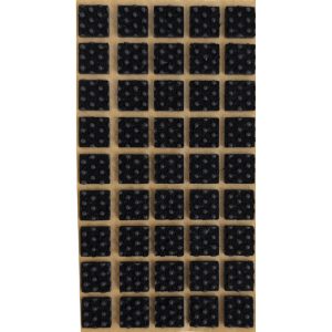 Folmag 45 Stk. Anti-Rutsch Filzgleiter Quadrat 15×15 mm Schwarz