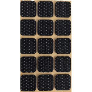 Folmag 15 Stk. Anti-Rutsch Filzgleiter Quadrat 28×28 mm Schwarz